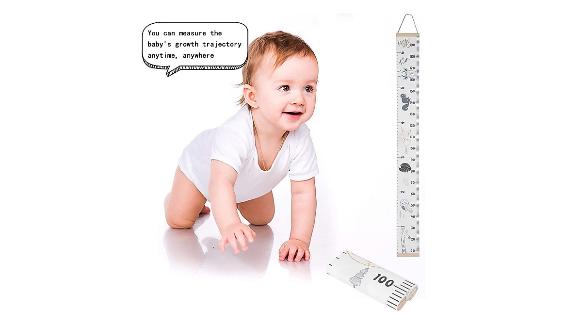 Watris Veiyi Growth Height Chart - Removable Wall Sticker for Kids