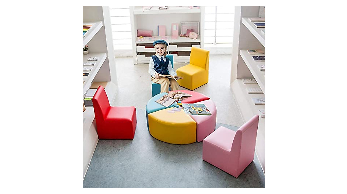 AIIT Kinlife Kids Table & Chair Set - 8PCS Fun Seating