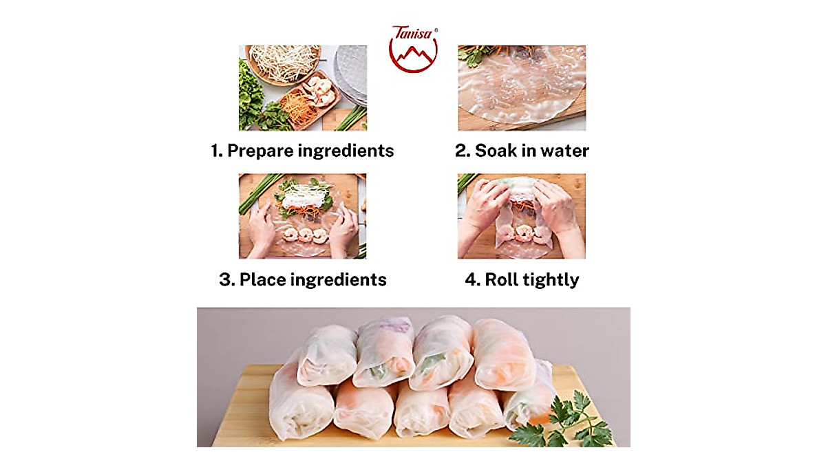 TANISA Organic Brown Rice Paper Wrappers – Gluten-Free Spring Rolls
