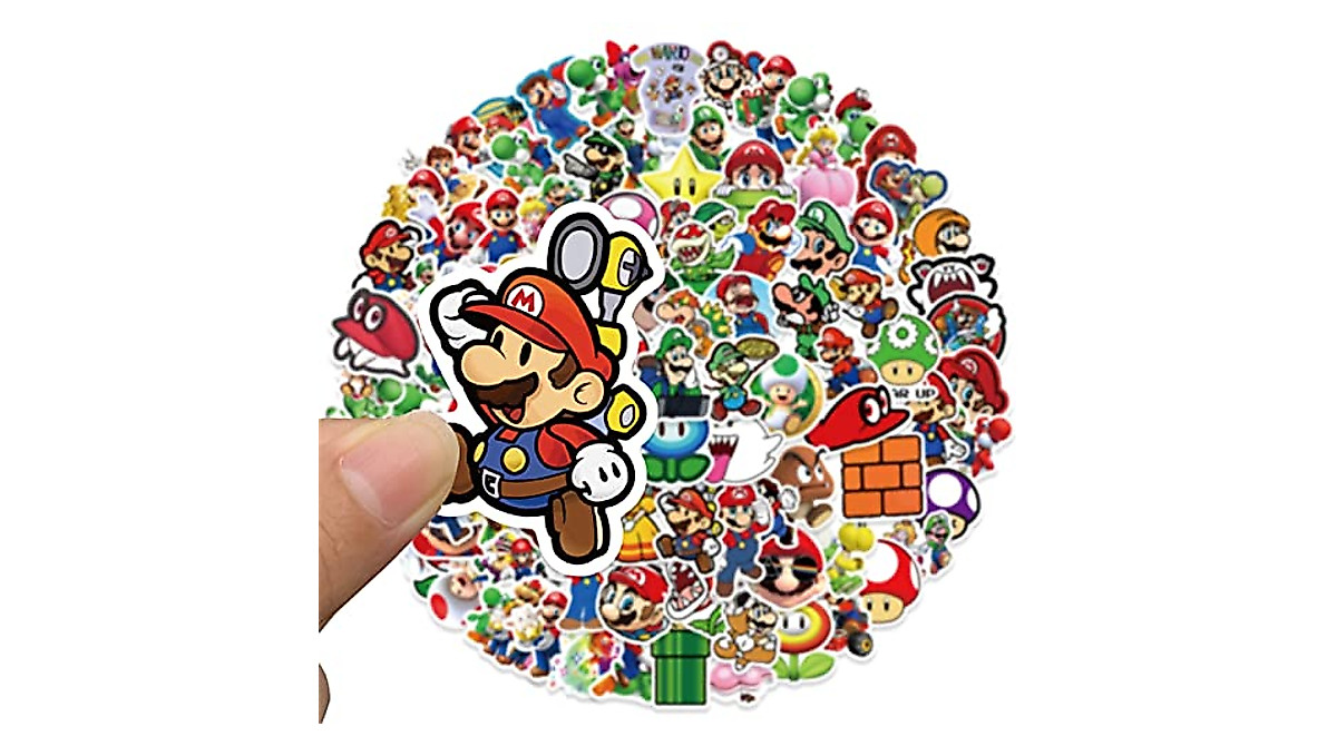 100Pcs Super Mario Bros Stickers – Waterproof & Fun!