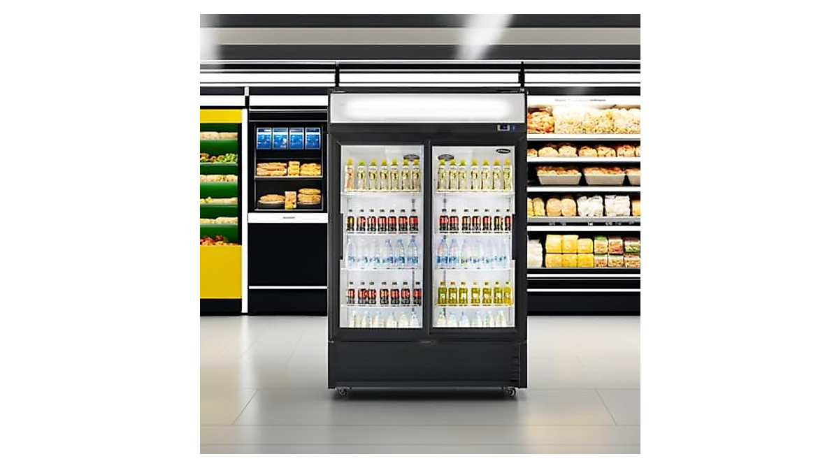 FRICOOL 31 cu ft Sliding Door Beverage Refrigerator