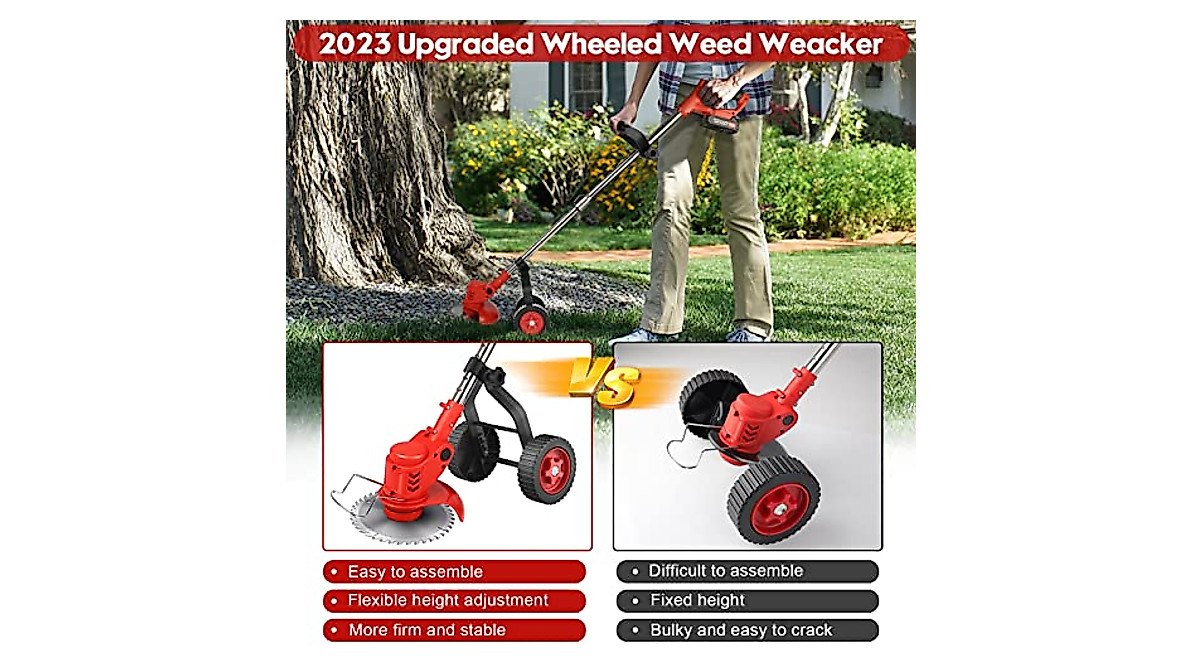 Lightweight Battery Powered Weed Wacker & Edger