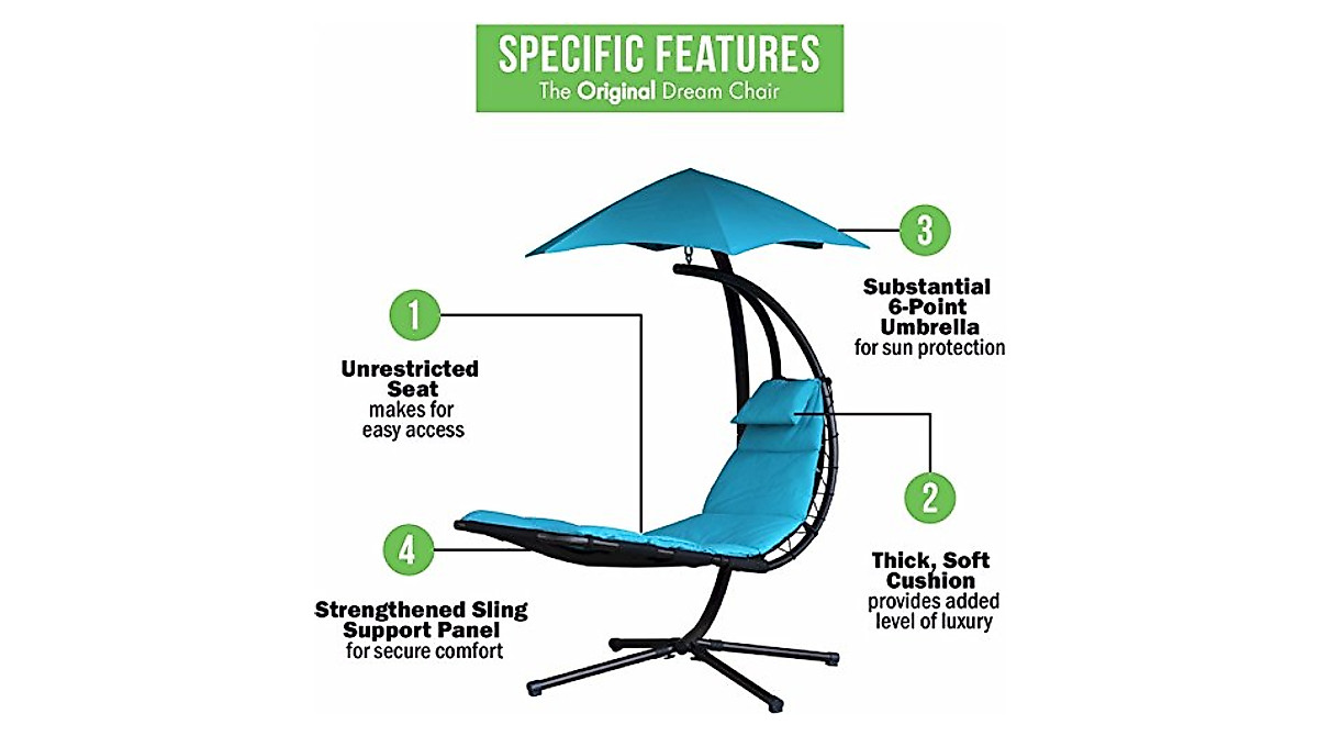 Vivere Original Dream Chair in True Turquoise | Outdoor Lounge Chair