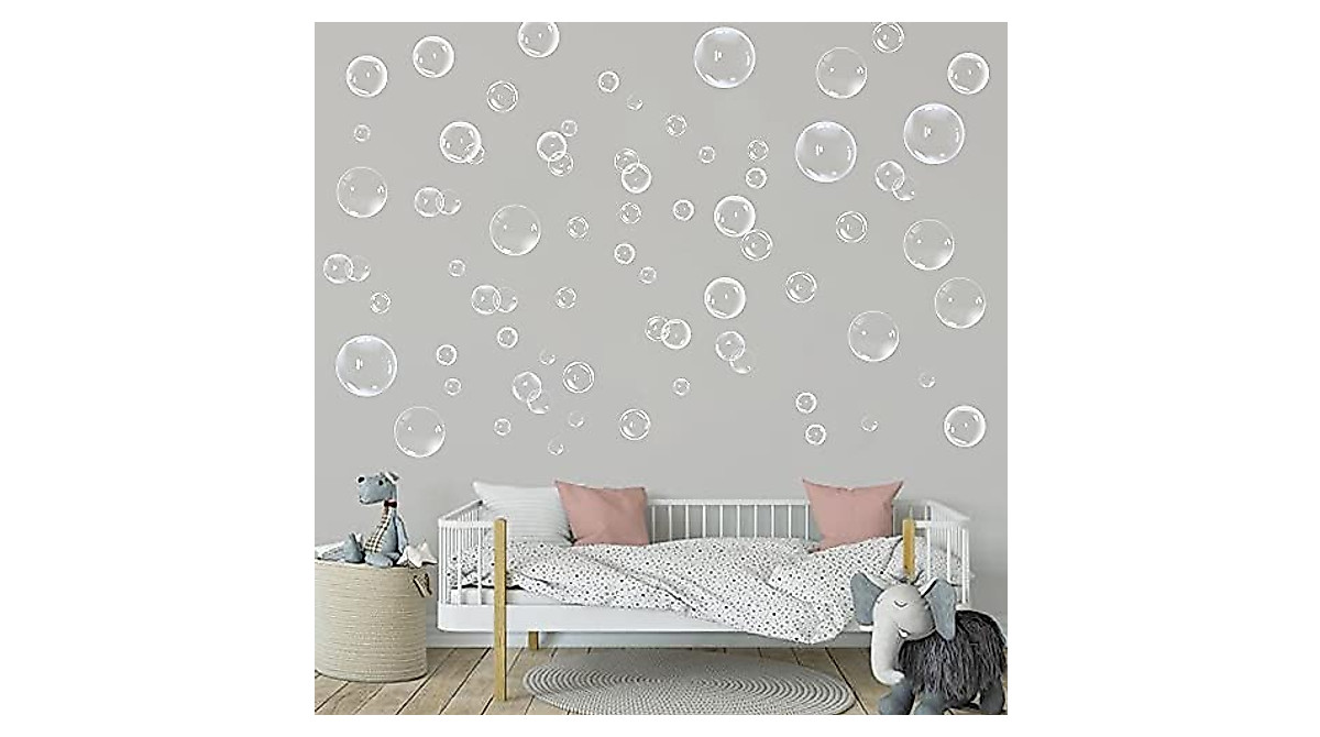XIAOMAN Under-the-Sea Bubble Wall Decals for Mermaid Parties