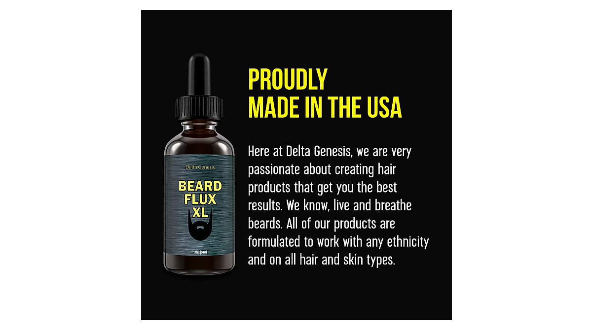 Delta Genesis Beard Flux XL - Stimulating Beard Growth Oil for Men