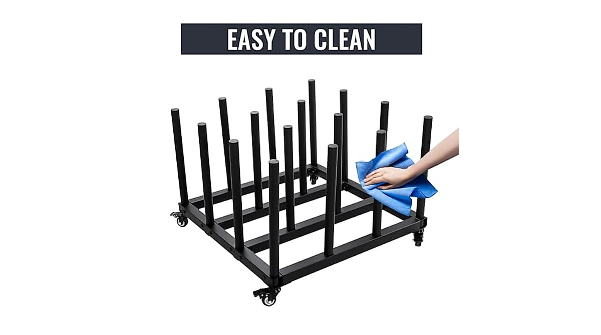 Heavy Duty Vinyl Cart with 16 Roll Capacity | Mobile Storage Organizer