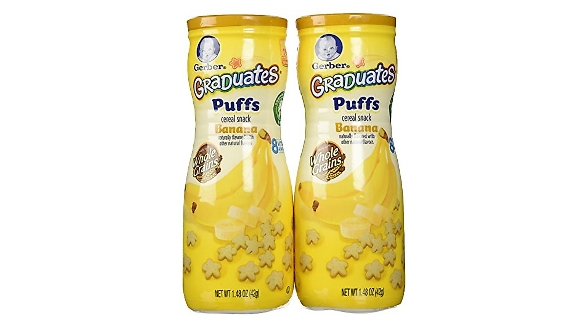 Gerber Graduates Puffs Banana – Nutritious Baby Snack for 8+ Months