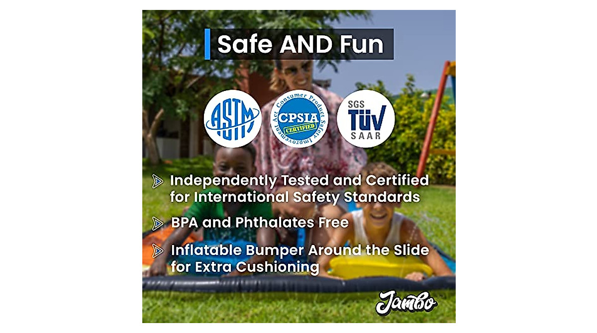 Jambo XL Slip Splash & Slide - Ultimate Water Fun!