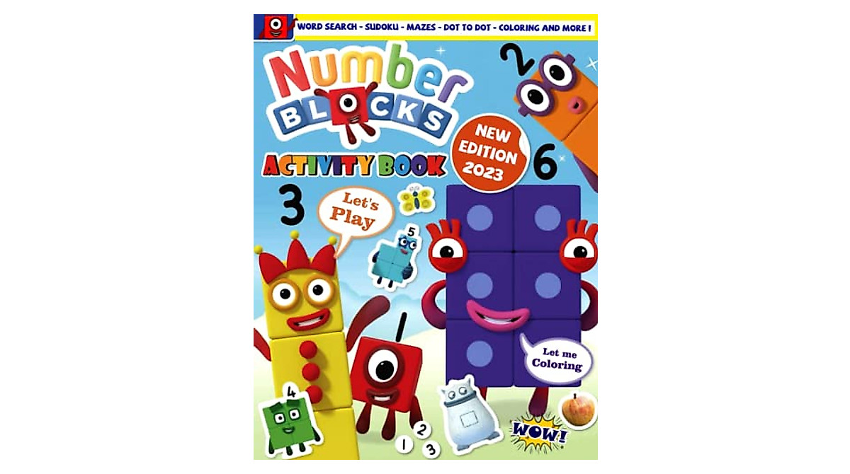 Fun Number Activity Blocks Book for Kids - 118 Pages