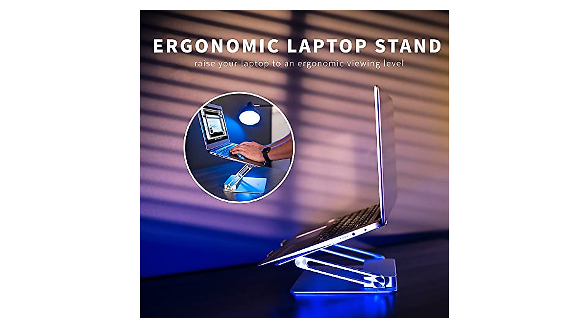 VIVO Adjustable Laptop Riser & Docking Station | Ergonomic & High-Speed ...