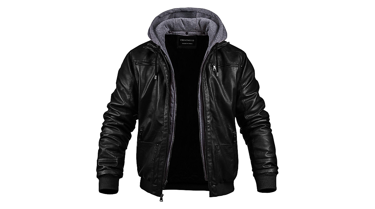 Boyu2019s Faux Leather Jacket Windproof Warm Winter Coat Kids Bomber Outerwear Waterproof Pu Motorcycle Jacketbrown Velvet Lined