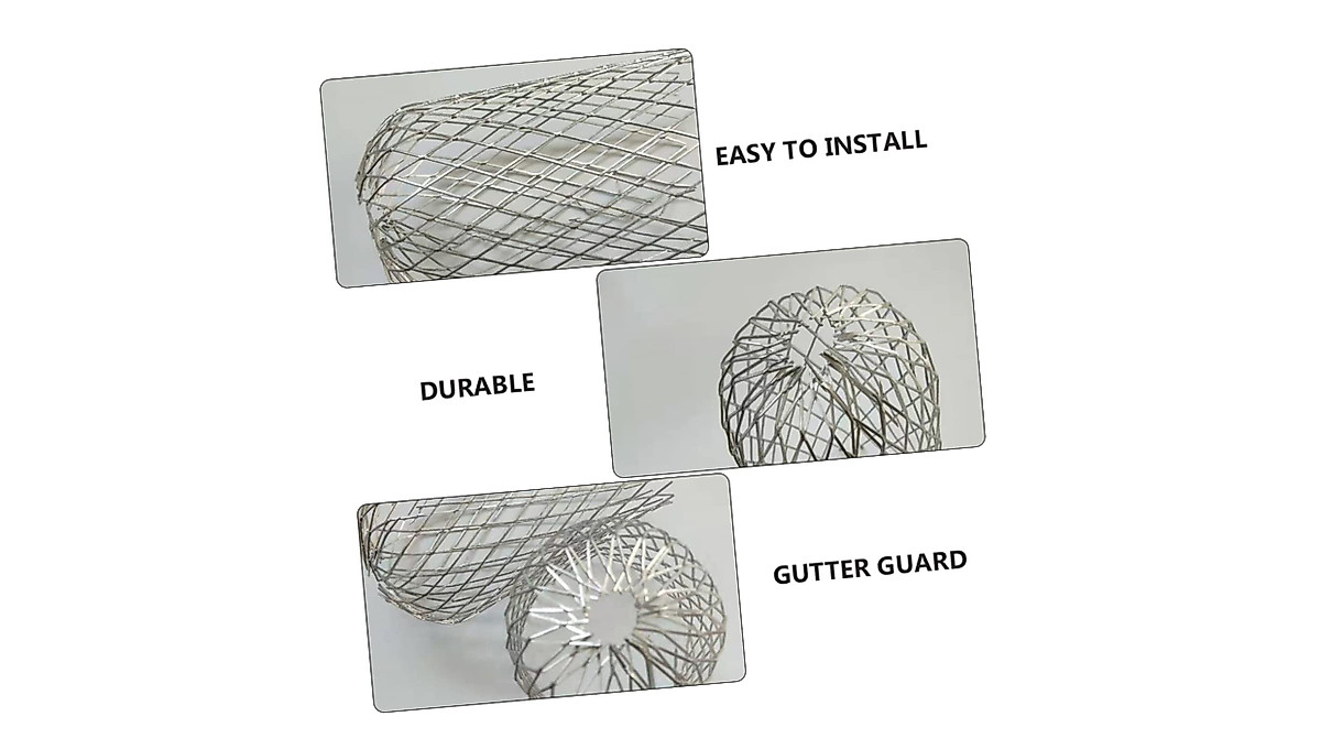 Uonlytech 6 Pcs Gutter Guards - Durable Leaf Filters