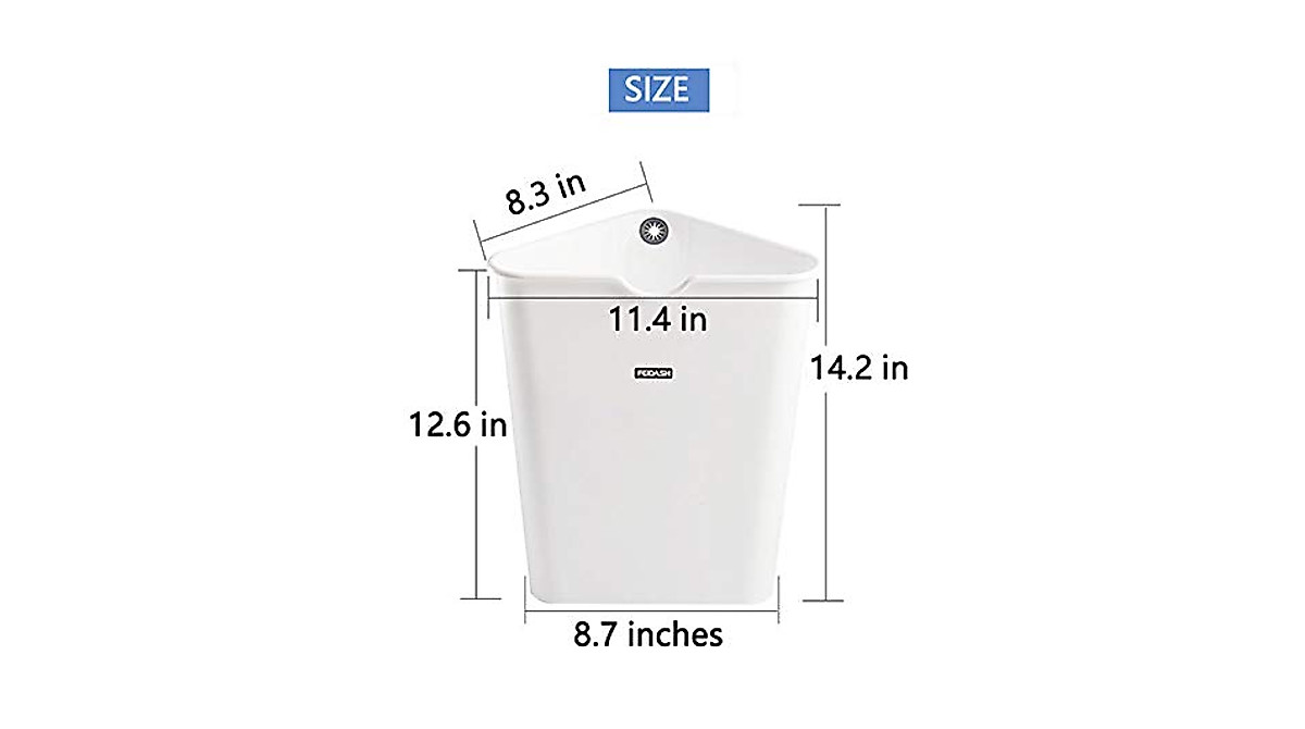 Triangle Space-saving Trash Can – Perfect for Corners