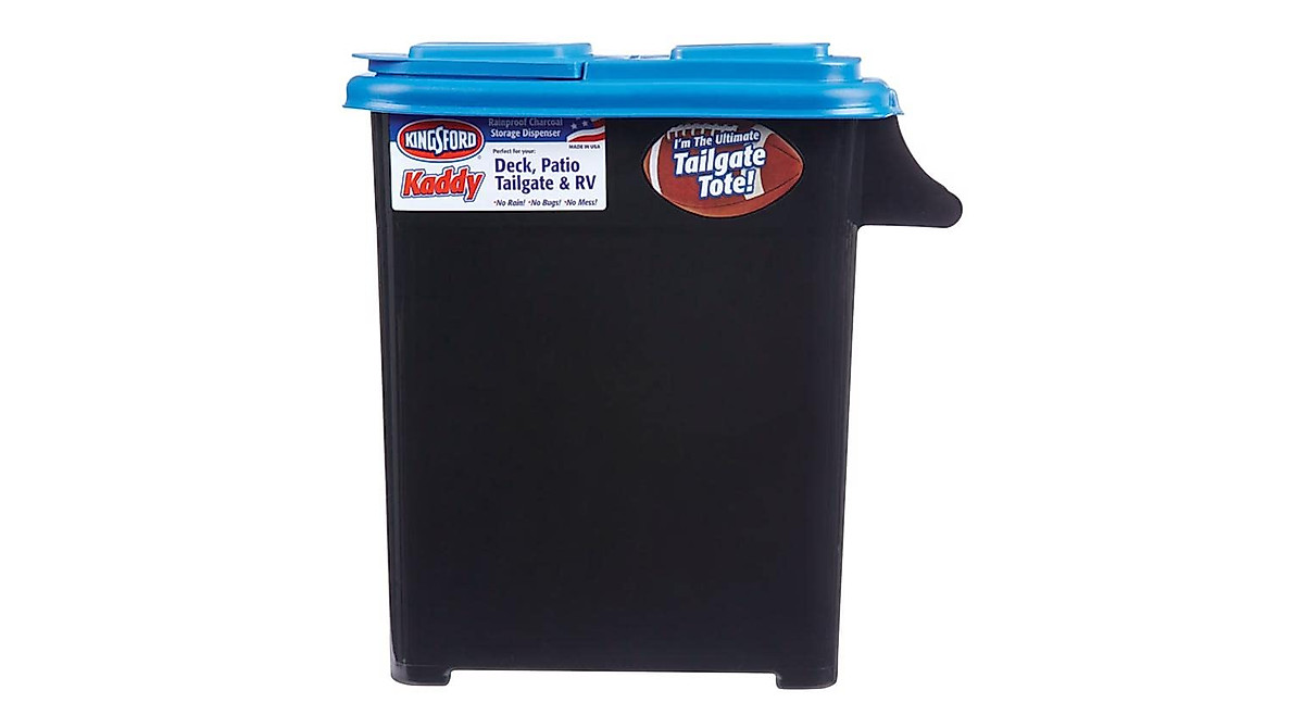 Kingsford Charcoal Storage Container - Weatherproof & Stackable Bin