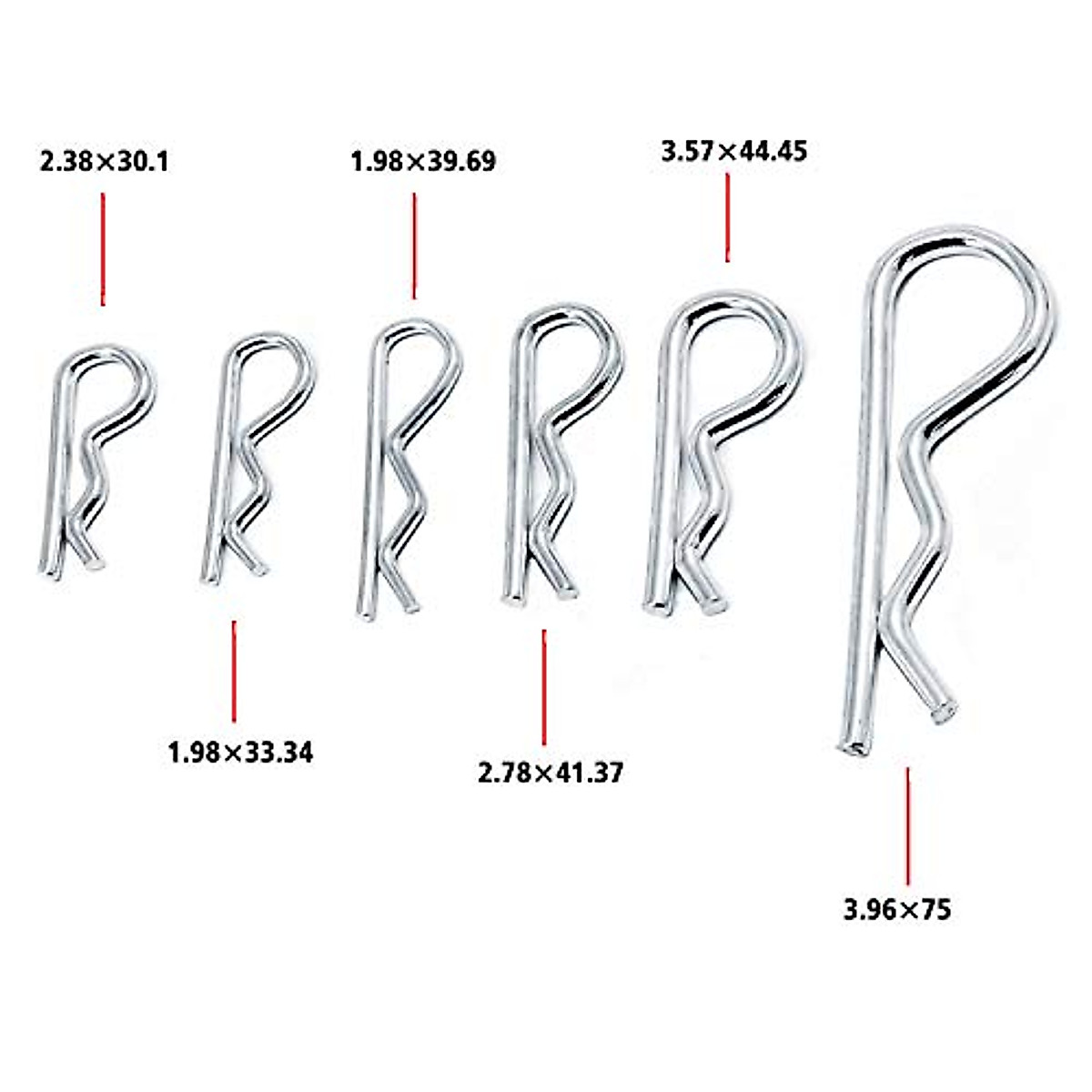 150Pcs Hitch Pin Clips - Durable & Versatile Assortment