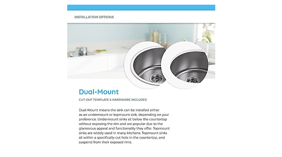 MR Direct 465-18 Stainless Steel Kitchen Sink - Durable & Stylish