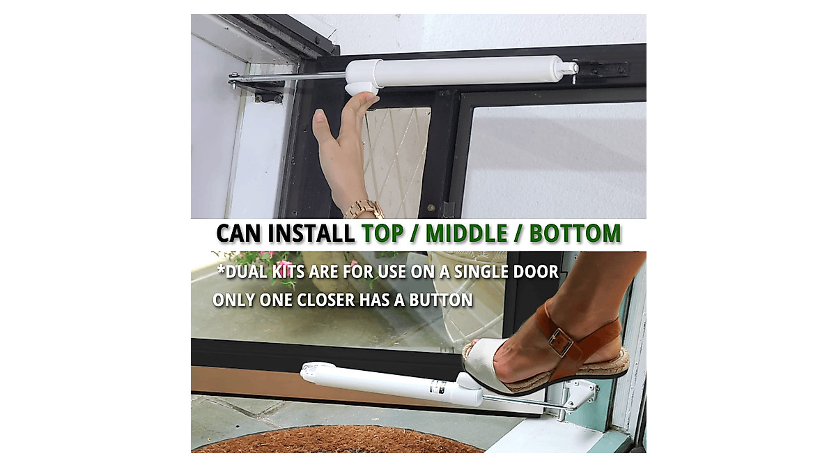Touch 'n Hold Heavy-Duty Door Closer System with Smooth Closing