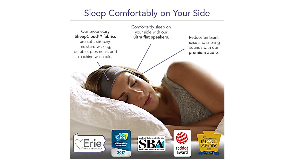 SleepPhones Wireless: Most Comfortable 24-Hr Battery Sleep Headphones