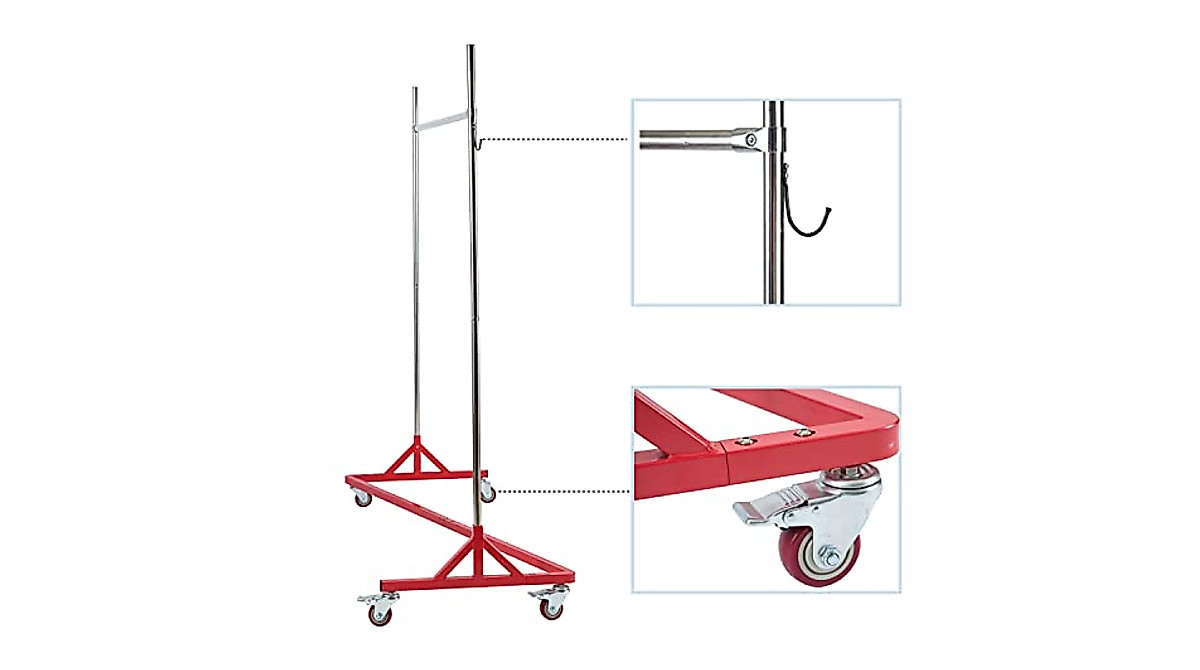 Heavy Duty Z Garment Rack for Commercial Use | ROREP Z Rack Series
