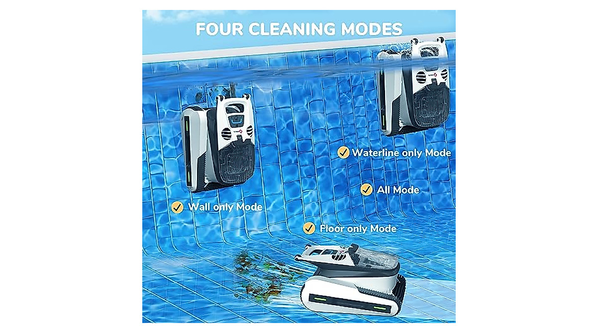 Seauto Shark Cordless Robotic Pool Vacuum Cleaner - Smart & Powerful ...