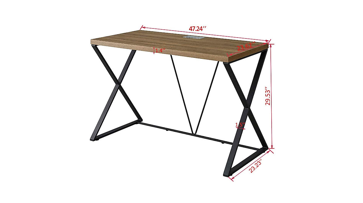 DYH 47-Inch Modern Computer Desk for Home & Office