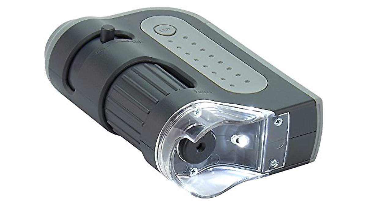 Carson MicroBrite Plus 60x-120x Pocket Microscope Set - Portable & Bright