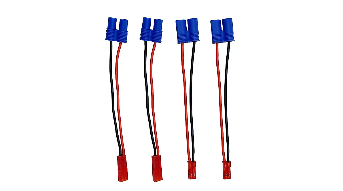 JST to EC3 Connectors for RC Drone & Battery 2 Pairs