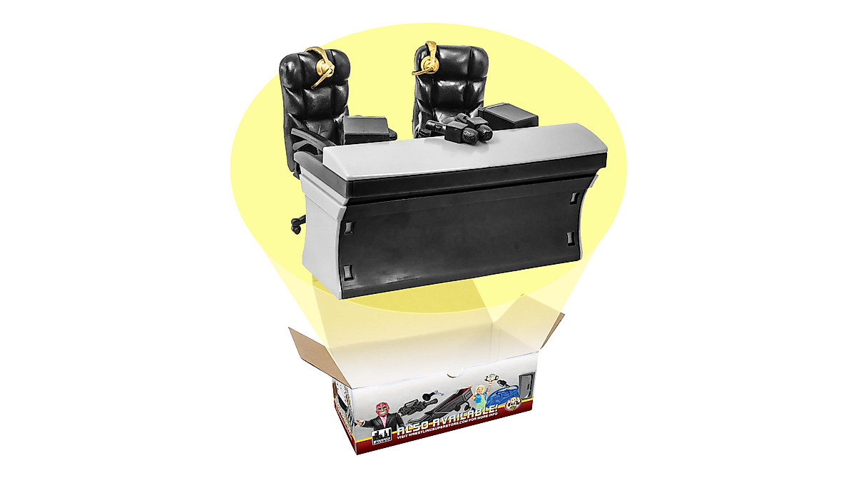 Ultimate Wrestling Commentator Table Playset