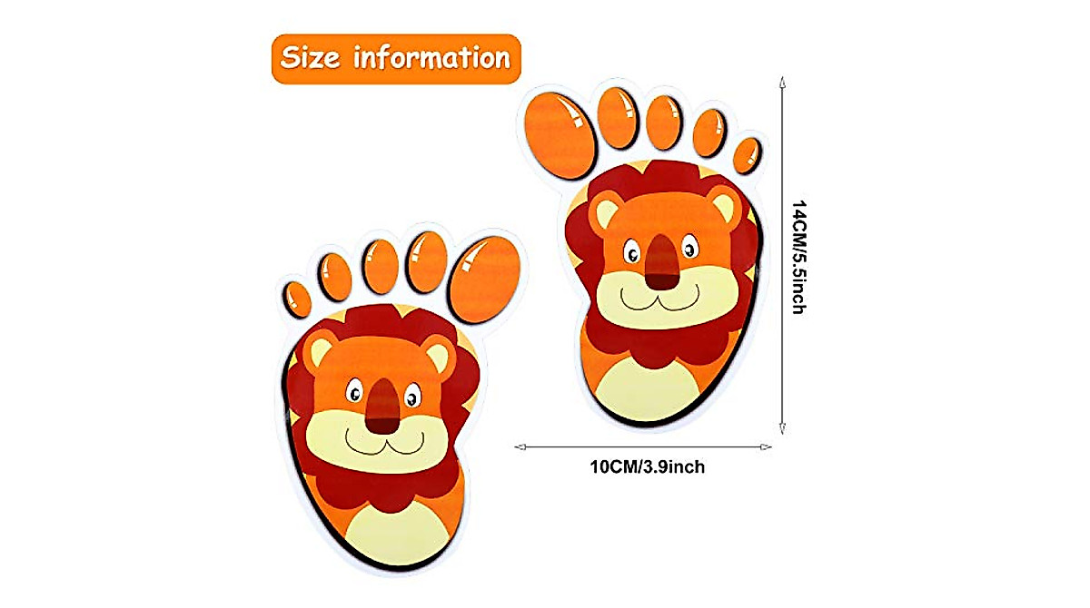 Cute Animal Floor Stickers for Kids' Fun & Learning