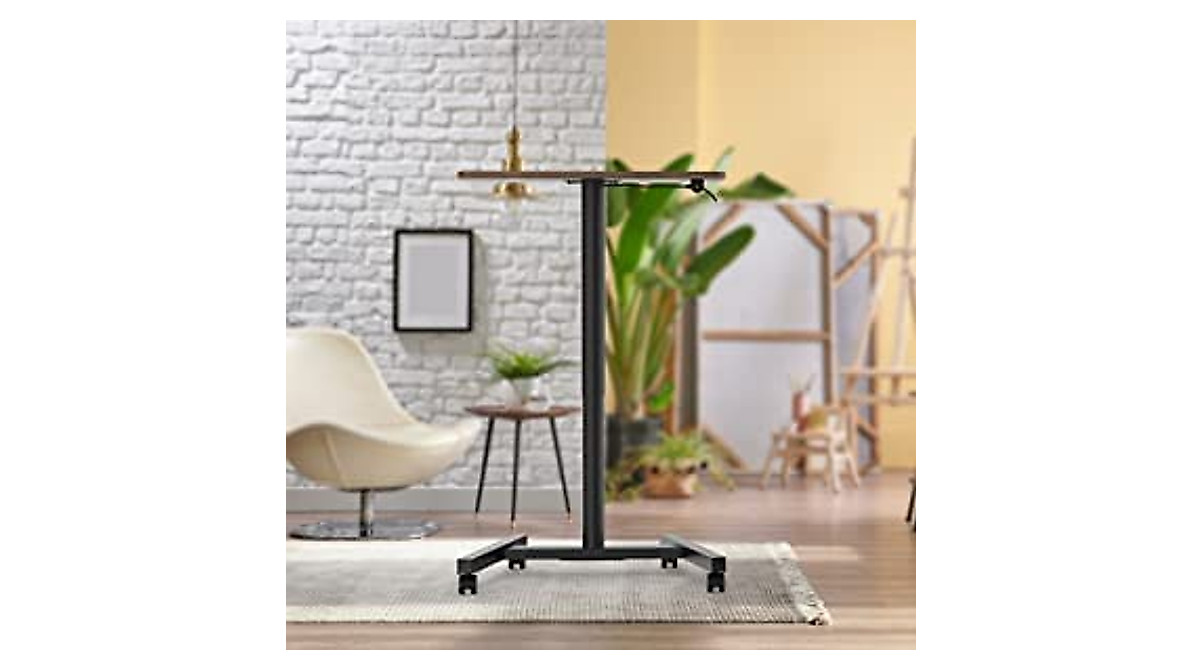 MPETAPT 28-Inch Height Adjustable Sit-to-Stand Desk | Mobile Ergonomic ...