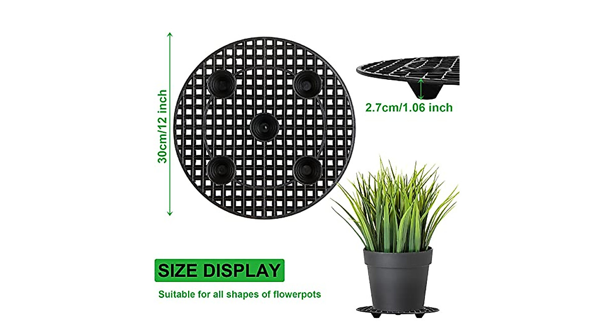 LISHINE 12 Inch Plant Riser Set for Indoor & Outdoor Use