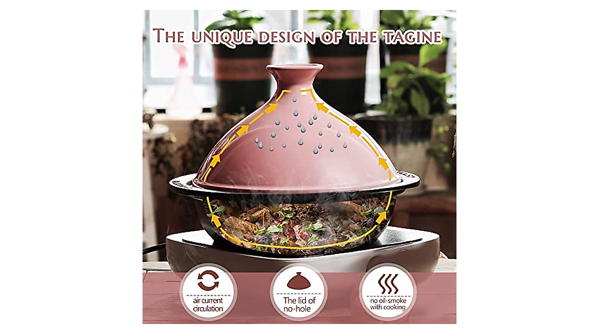 M-Cooker 3-Quart Tagine Pot - Premium Moroccan Design