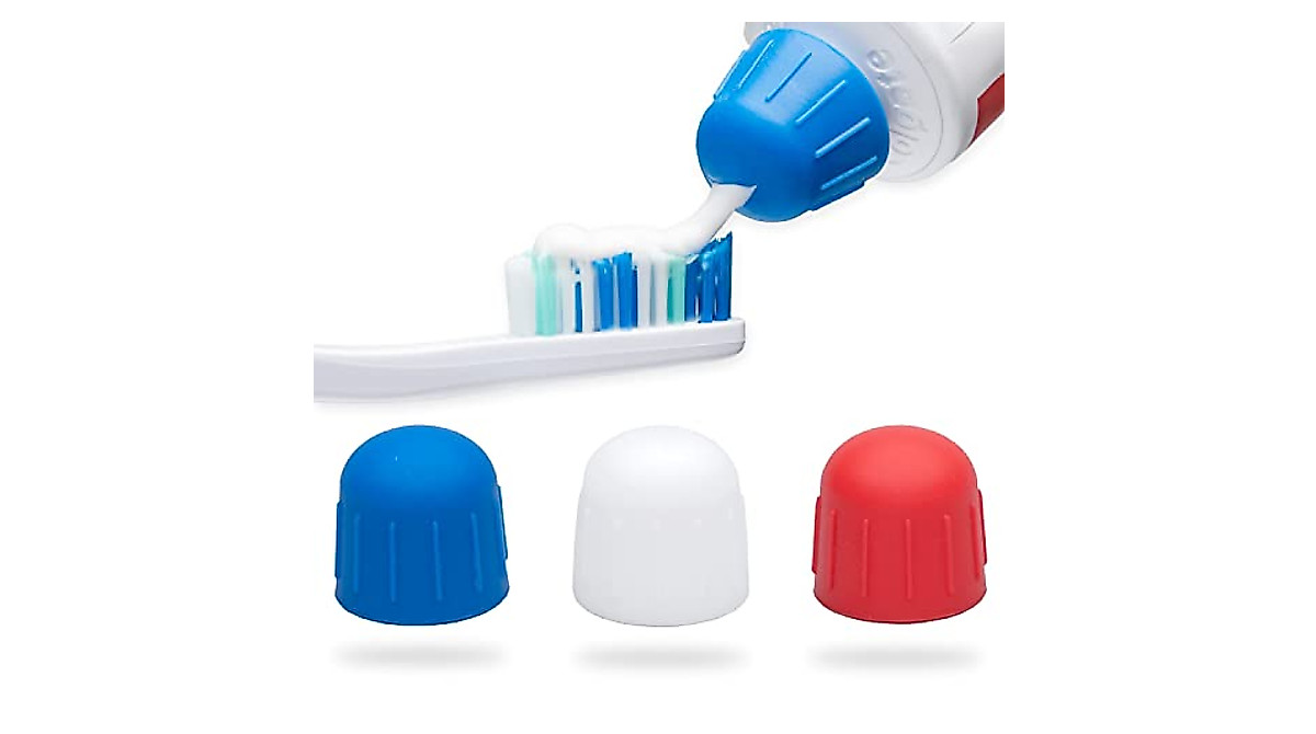 Self-Closing Toothpaste Cap Dispenser - Zero Waste Silicone Top