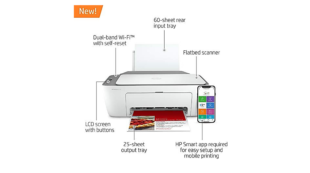 HP Deskjet 2622: Wireless All-in-One Printer