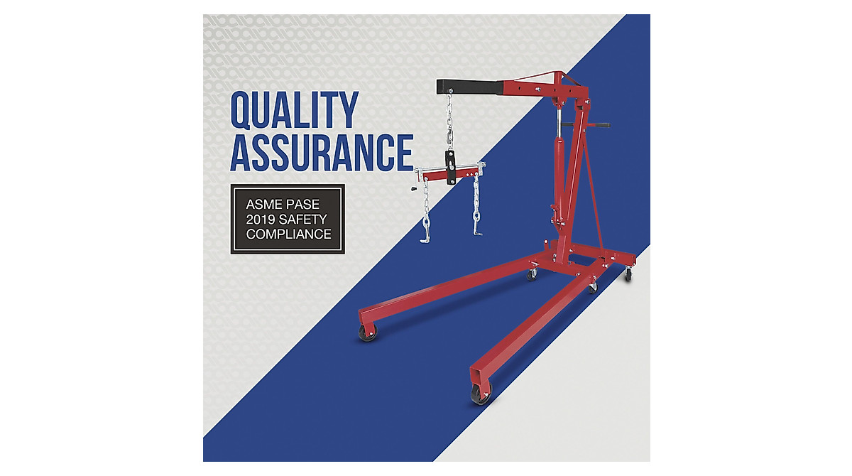 Strongway 2-Ton Hydraulic Engine Hoist - Versatile & Durable