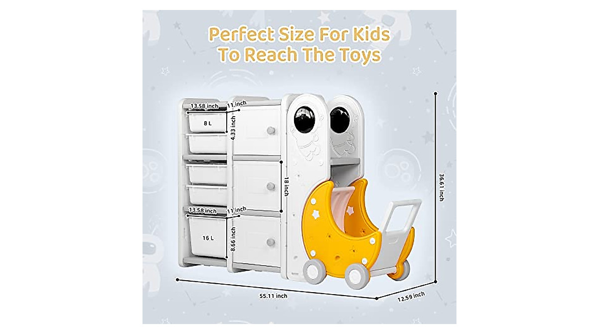 Duke Baby Kids Toy Storage Organizer | Safe & Organized Play