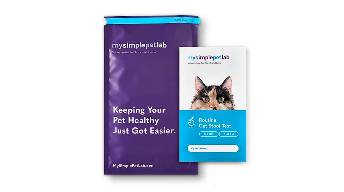 MySimplePetLab Cat Stool Test Kit for Parasites & Worms