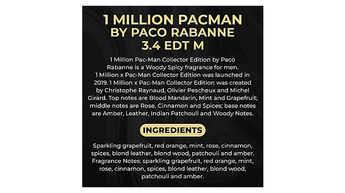 1 Million Paco Rabanne Men's Eau De Toilette Tester 3.4 fl oz
