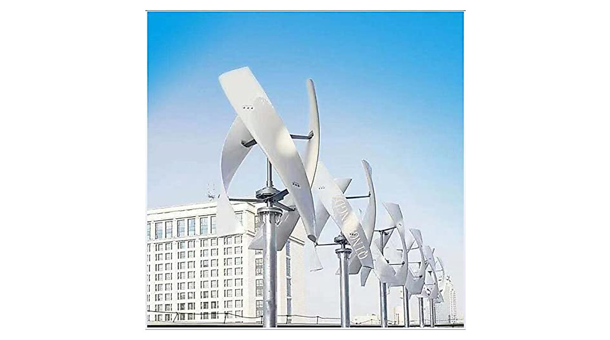 5000W Spiral Wind Turbine Generator for Home & Boat Power