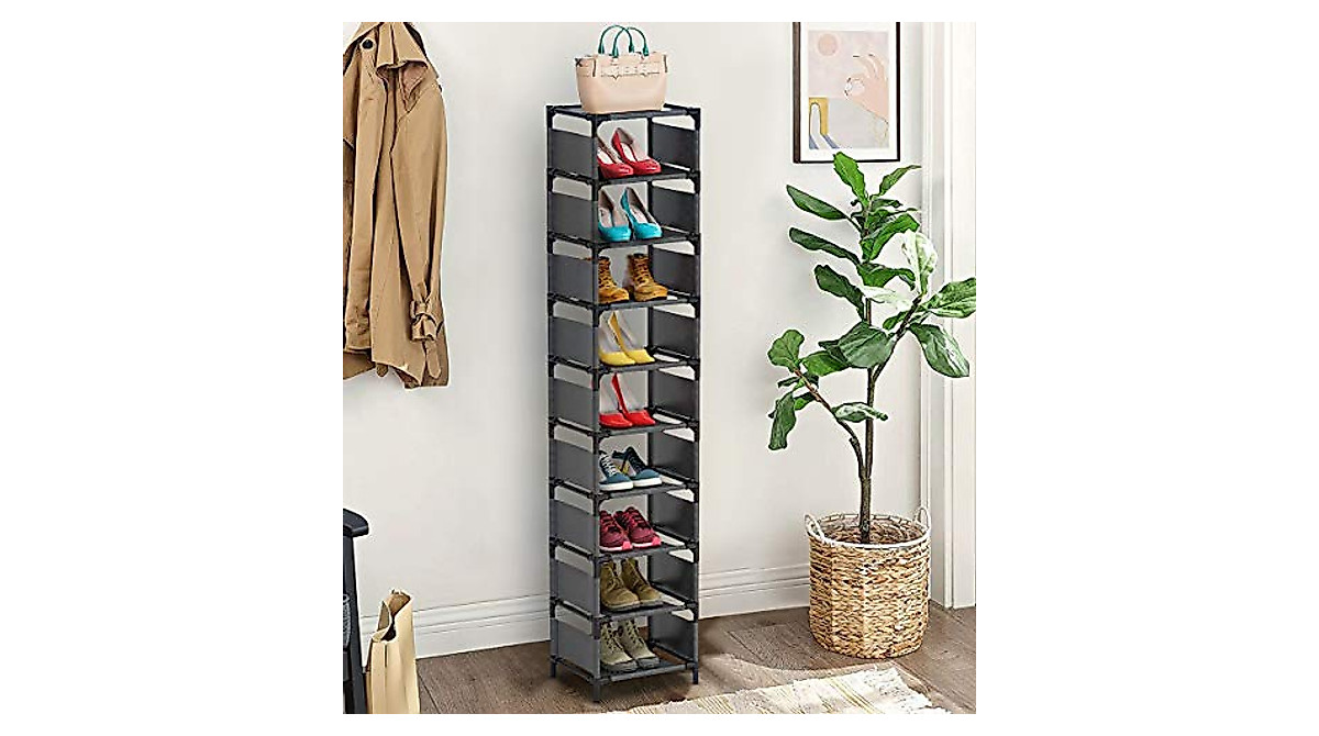Barsone 10-Tier Shoe Rack | Space-Saving Organizer