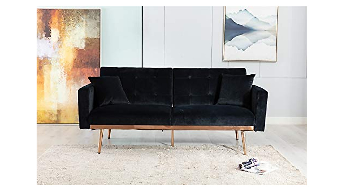 GoTen Convertible Futon Sofa Bed - Modern & Stylish