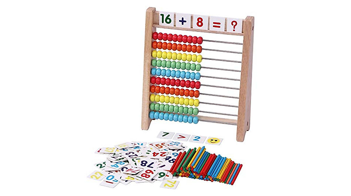 Cltoyvers Wooden Abacus: Fun Math Learning for Kids