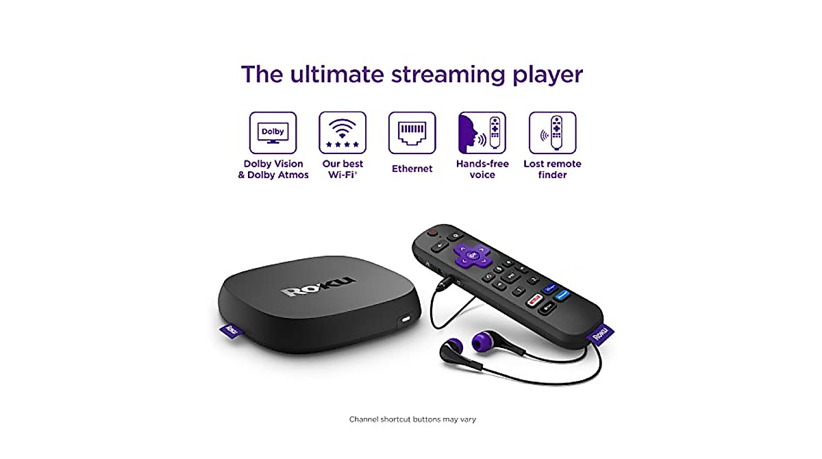 Roku Ultra 2022 4K HDR Streaming Device & Remote | Powerful & Easy to Use