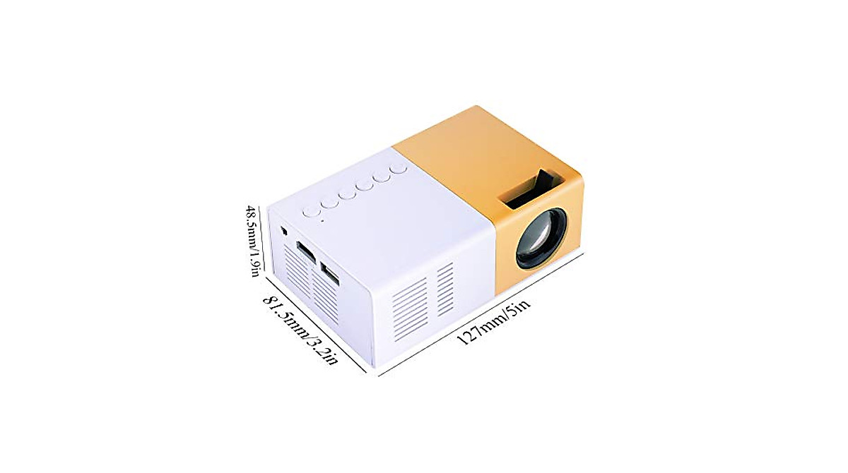 Portable 6000 Lumens LED Mini Projector - 1080P Home Theater