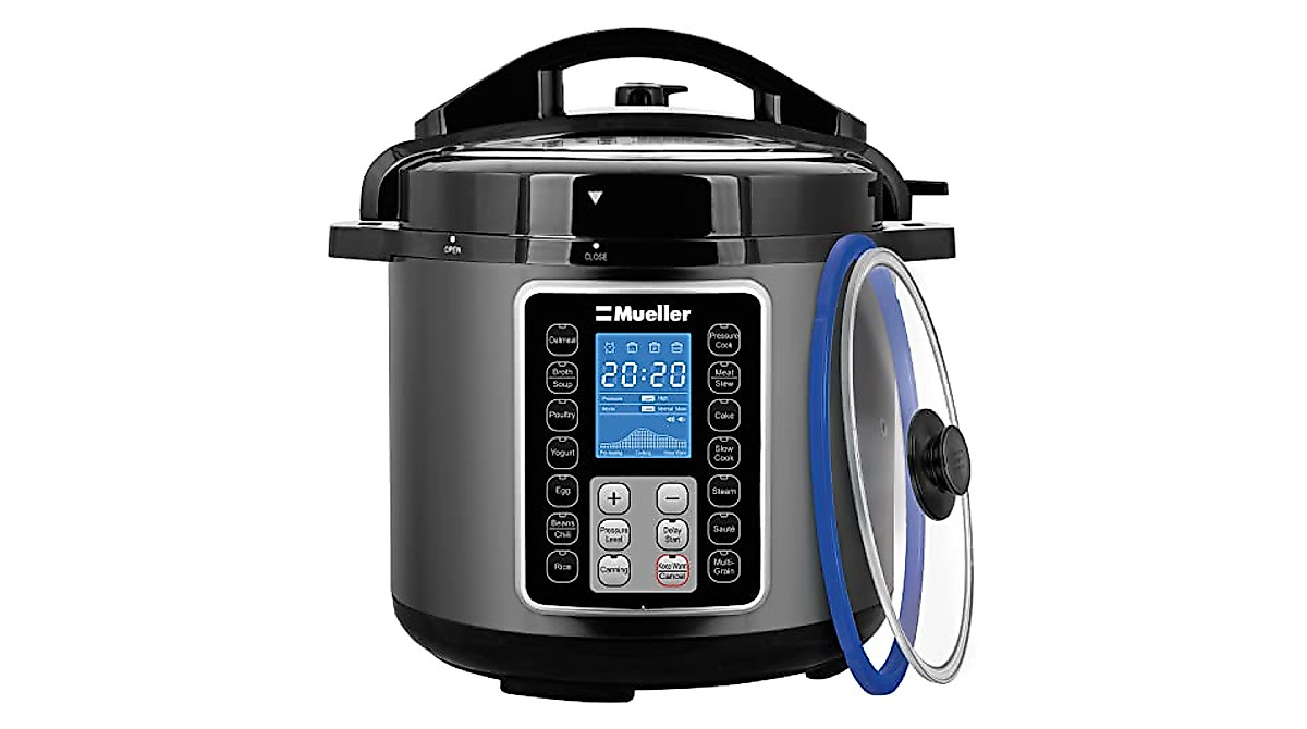 Mueller 6 Quart Pressure Cooker - 10-in-1 Multi-Cooker for Easy Meals