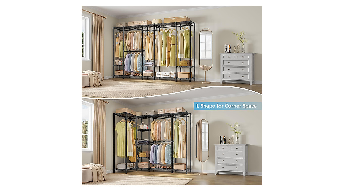 VIPEK V50i Large Portable Wardrobe Rack - Heavy Duty Metal Closet