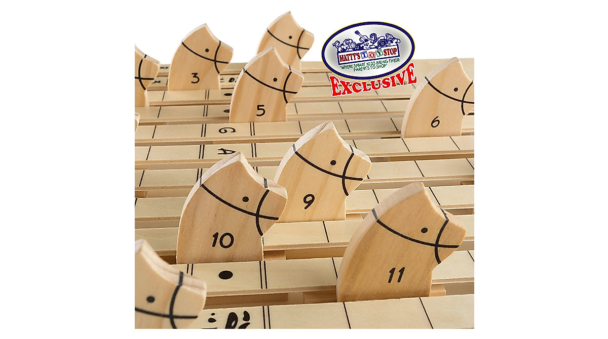 Matty's Toy Stop Deluxe Wooden Horse Racing Game