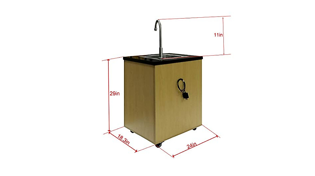 Portable Self-Contained Hand Wash Station | FixtureDisplays
