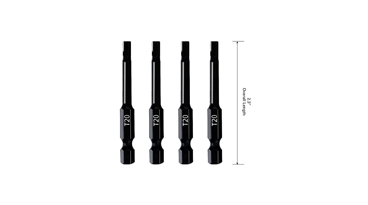 T25 Torx Bits - 24 Pack, Impact Grade, 2 Inch