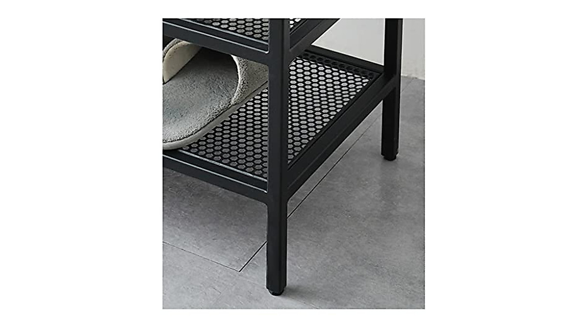 Stackable Shoe Rack Bench with Cushion for Entryway